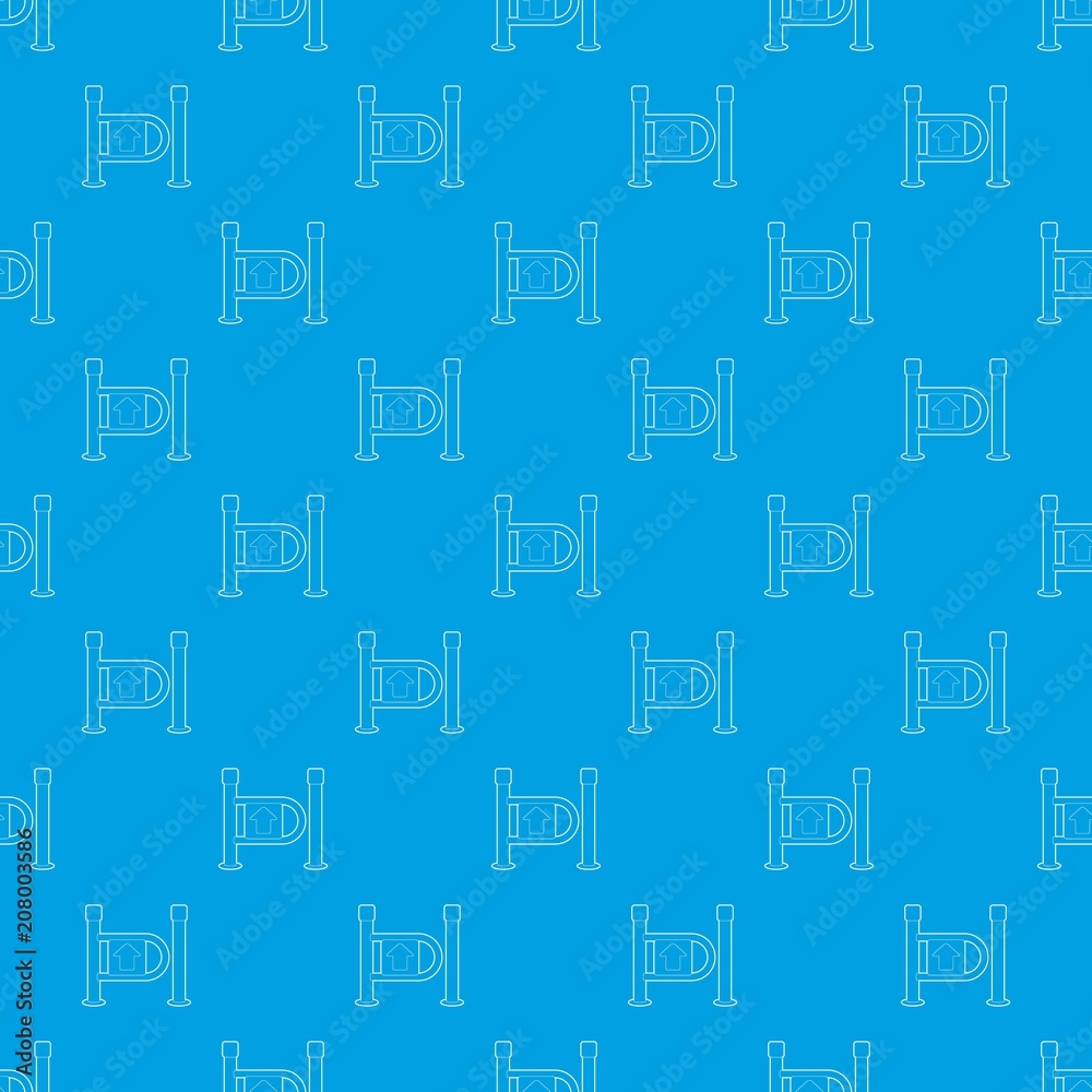 Fencing system pattern vector seamless blue repeat for any use