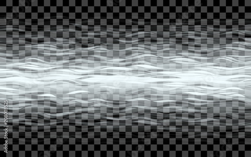 Transparent waves on checkered background