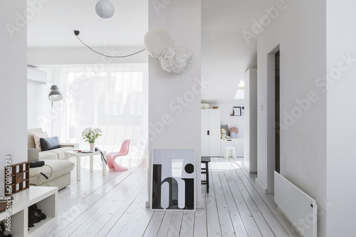 Modern white interior photo