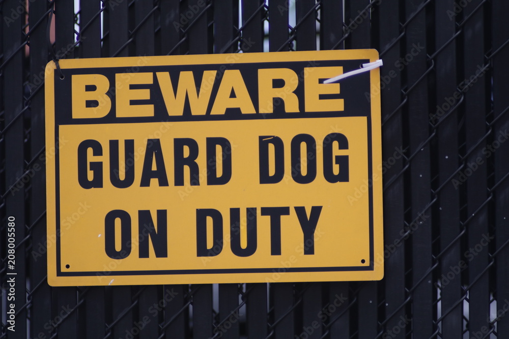 Naklejka premium Guard Dog