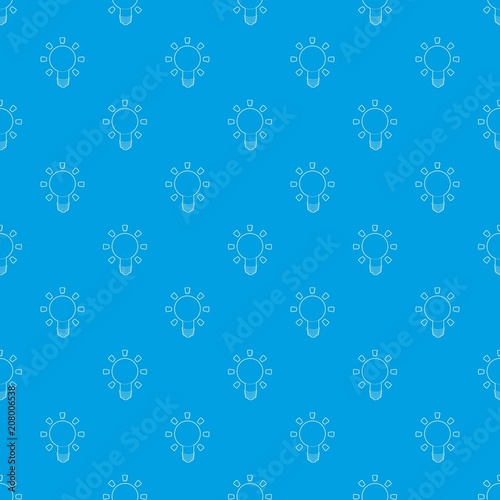 Lamp pattern vector seamless blue repeat for any use