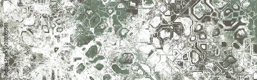 Abstract modern style art, panorama size, extreme hi-resolution