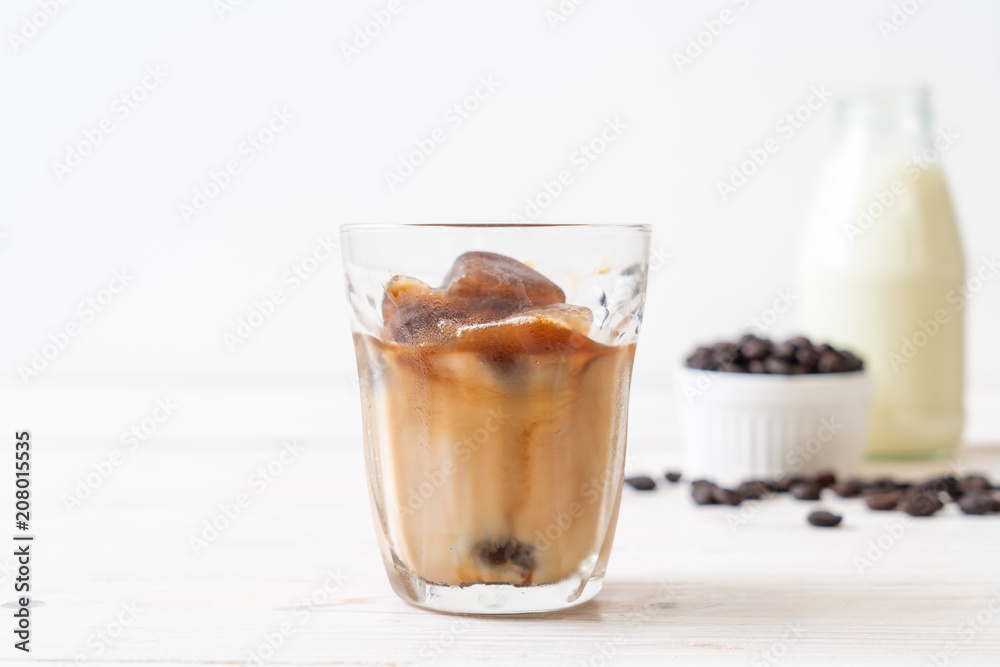 coffee ice cubes with milk coffee ice cubes with milk
