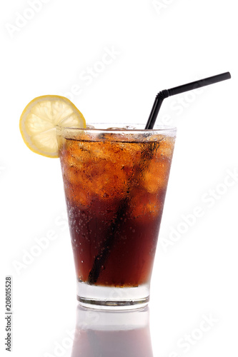 Wallpaper Mural Glass of cold cola with lemon Torontodigital.ca