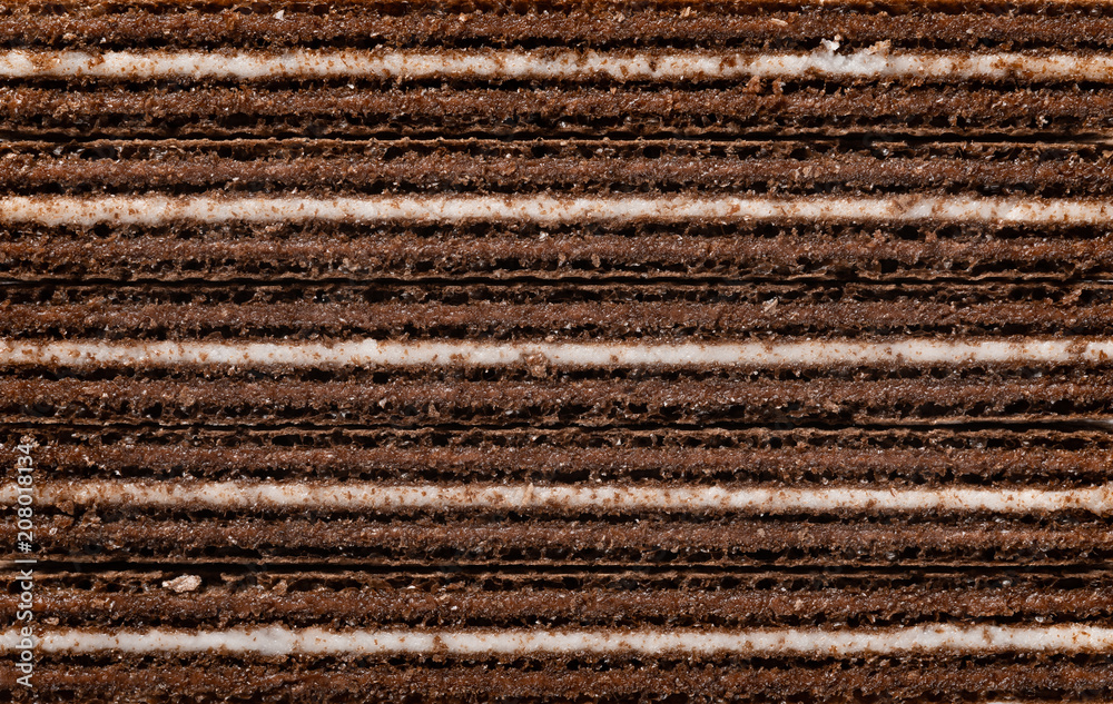 cross sections of vanilla flavor wafer blocks as background
