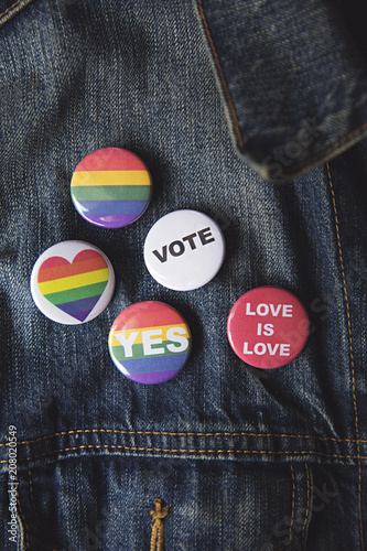 Concept for Marriage equality plebiscite vote in Australia photo
