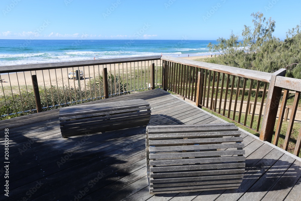A perfect sunny day at Peregian Beach on the Sunshine Coast in Queensland Australia