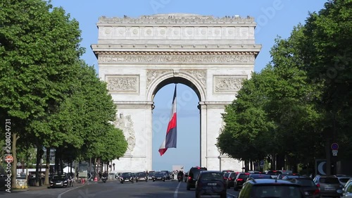 Avenue de la Grande Armee and the Arc de Triomphe, Paris, France, Europe photo