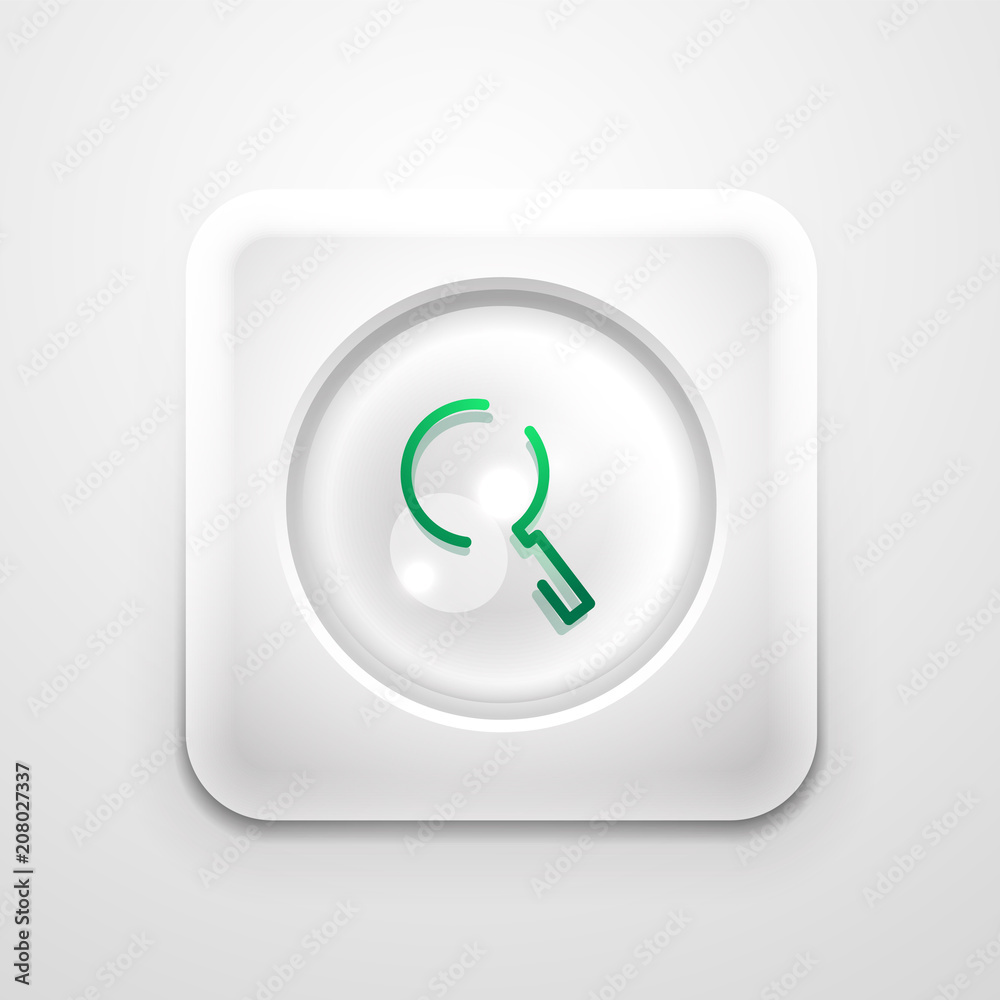 Search magnifyier web button, magnify icon. Modern magnifying glass sign, web site design or mobile app Search magnifyier web button, magnify icon. Modern magnifying glass sign, web site design or mobile app
