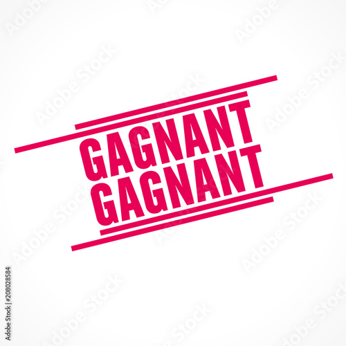Tableau sur toile gagnant