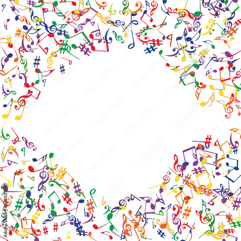 Musical Signs. Modern Background with Notes. Vector Element for Musical Poster, Banner, Advertising, Card. Minimalistic Simple Background. Musical Signs. Modern Background with Notes. Vector Element for Musical Poster, Banner, Advertising, Card. Minimalistic Simple Background.