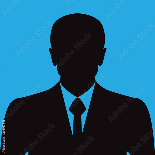 Businessman silhouette.