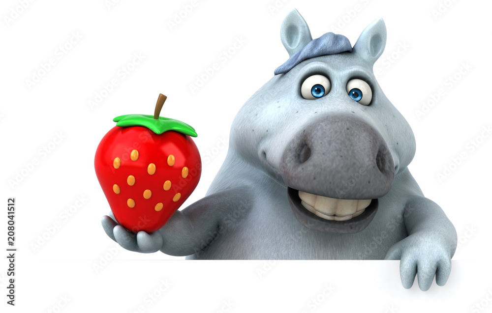 Fun horse - 3D Illustration Fun horse - 3D Illustration