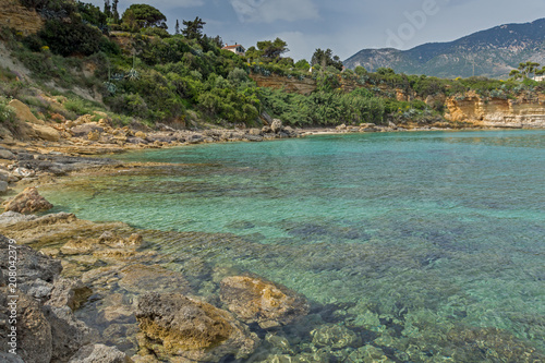 Amazing panorama of Pesada beach, Kefalonia, Ionian islands, Greece © Stoyan Haytov