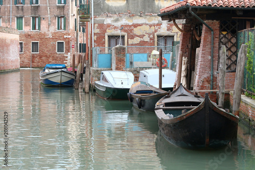 gondola and boat in venice