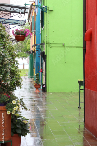 typical street of burano