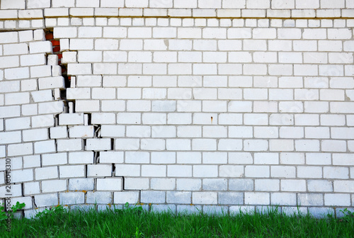 Brick house with a crack for your design