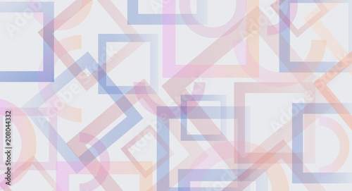 Abstract gradient shapes geometric background. Blue pink and yellow gradient background and shapes for cover and digital graphic 