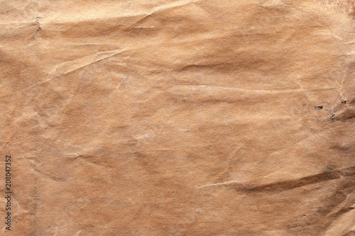 Obraz na płótnie Old paper sheet crumpled texture