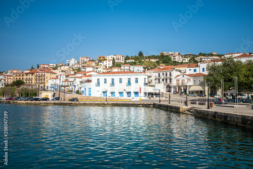 Old port of Pylos town in Messenia, Peloponnese, Greece