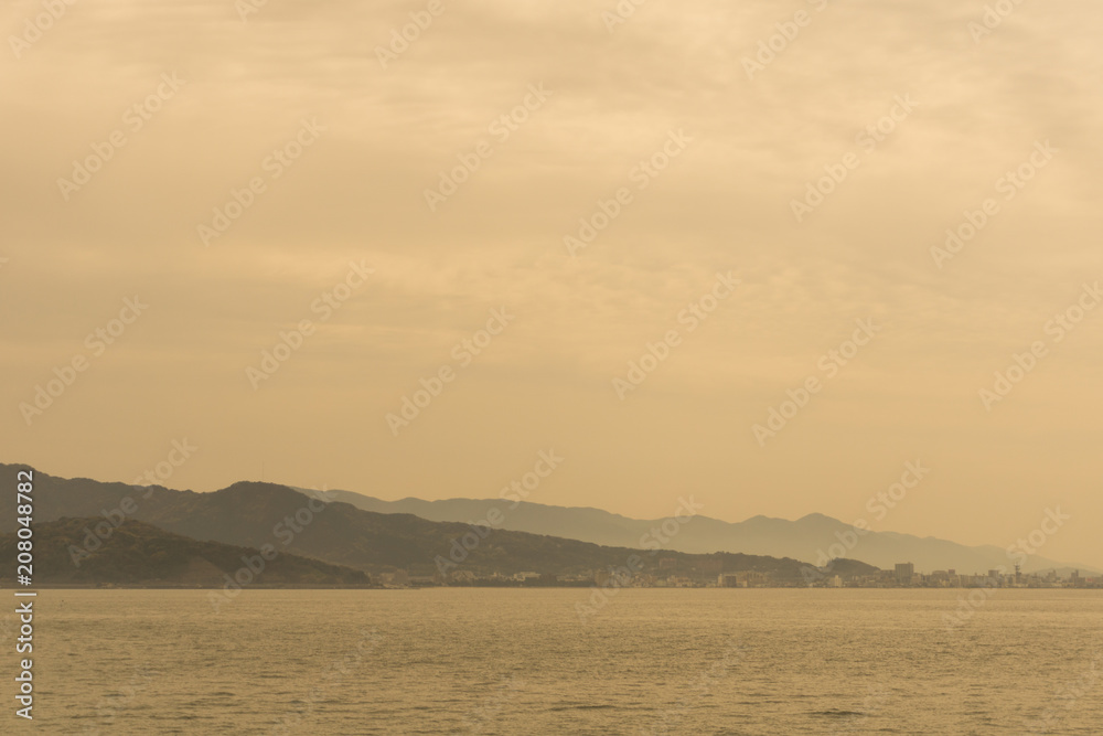 beautiful scence of the sea in Nagasaki, Japan beautiful scence of the sea in Nagasaki, Japan