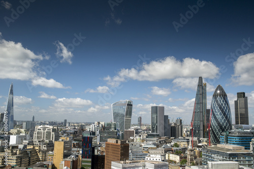 Photography london skyline in summer