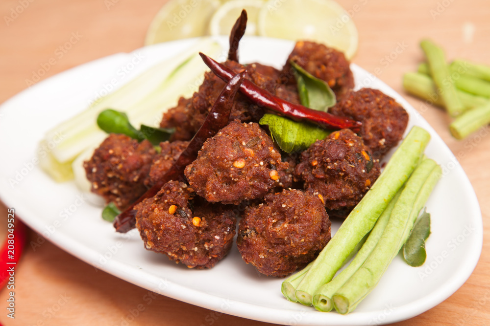 Yam Naem Khao Thot from Thailand - Thai food