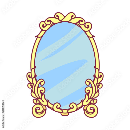 vector royal object icon for queen, princess, girl