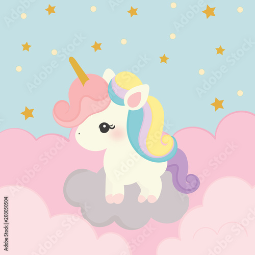 cute unicorn vector