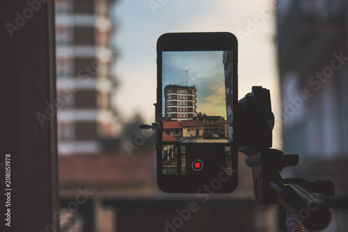 Quadro su tela Recording timelapse