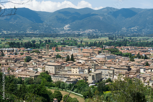 Rieti city, in Lazio, Italy. Cityscape, view from above photo