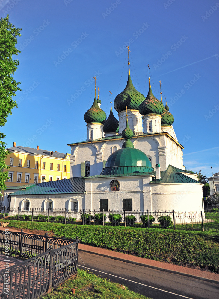 Beautiful orthodox church in Yaroslavl