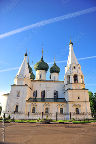 Facade of an old beautiful church, Yaroslavl