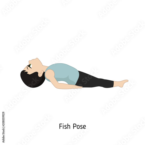 Child doing yoga.