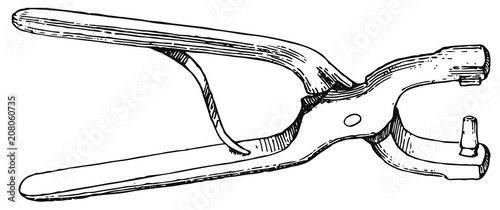 punch #vector #isolated - Lochzange