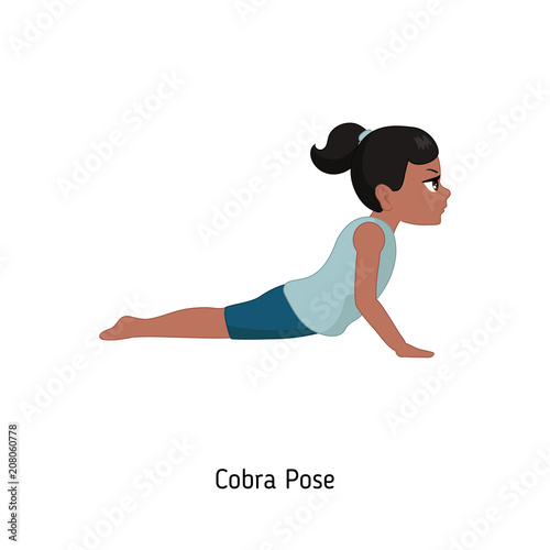 Child doing yoga.