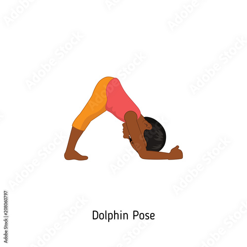 Child doing yoga.