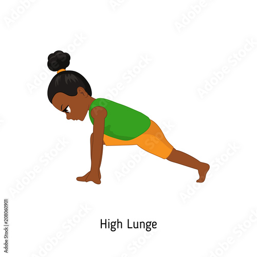 Child doing yoga.