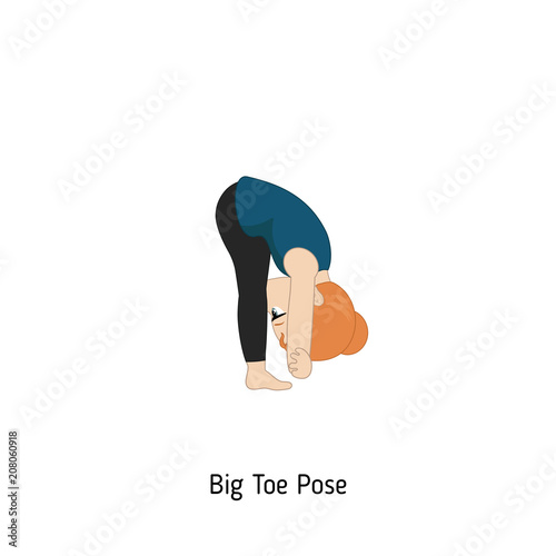 Child doing yoga.