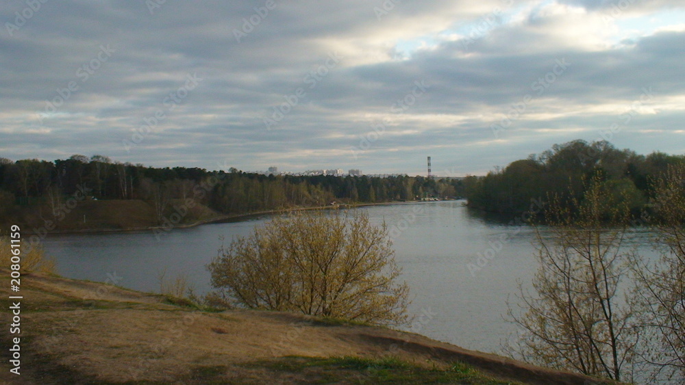 Fototapeta premium Москва Река