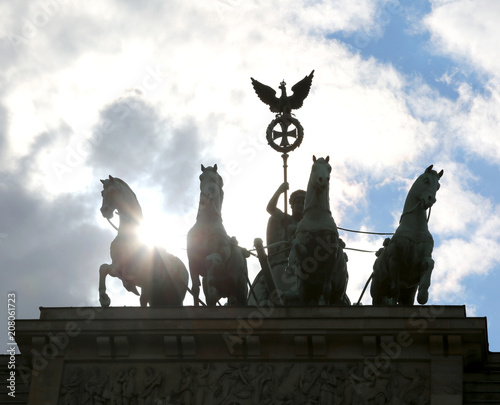 Berlin Germany quadriga with four horses
