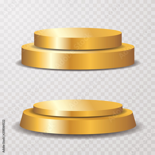 golden pedestals