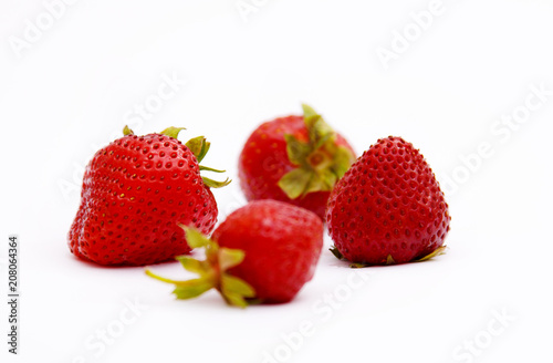 Fototapeta Naklejka Na Ścianę i Meble -  Strawberries on a white background
