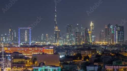Wallpaper Mural Dubai creek landscape day to night timelapse Torontodigital.ca