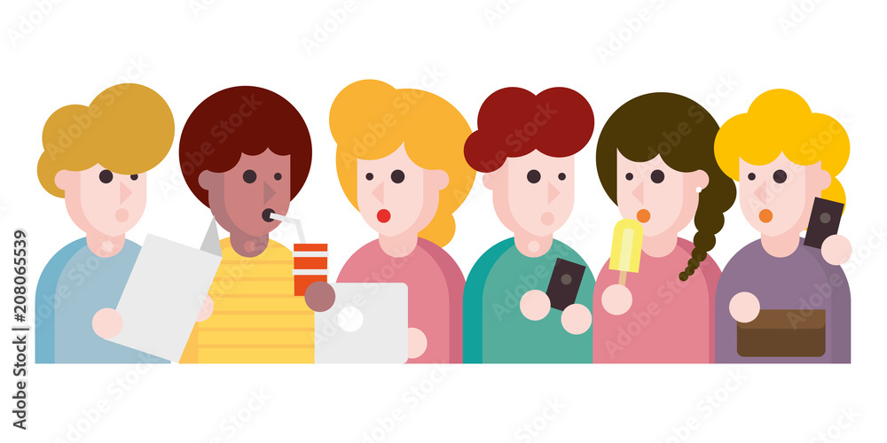 People and friends cartoon. Vector illustration People and friends cartoon. Vector illustration