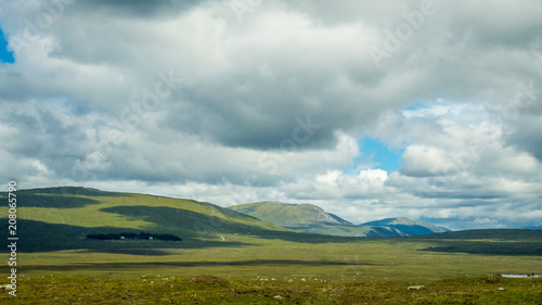 Bild auf Leinwand Scottish Lowland Landscape, photographed from the popular walkway known as The B