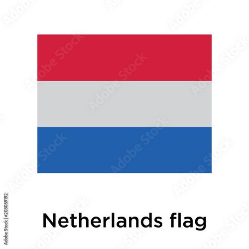 Netherlands flag icon vector sign and symbol isolated on white background, Netherlands flag logo concept Free Download Netherlands flag icon vector sign and symbol isolated on white background, Netherlands flag logo concept - GFXLoad