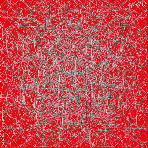 Red plaster texture
The pattern is a chaotically intricate pattern from a gray white line
