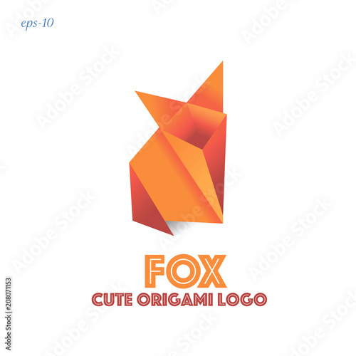 Funny logo fox
logo in origami style animal design for businesses