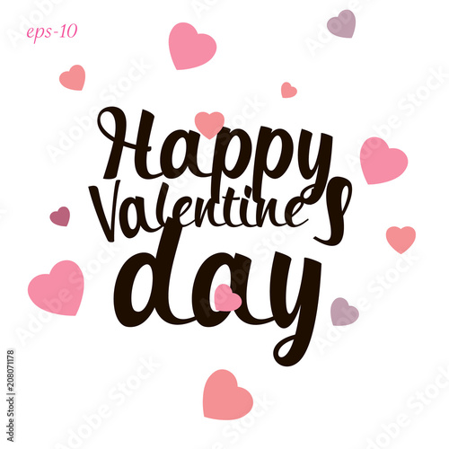 Happy valentines day love abstraction
love abstraction beautiful postcard inscription on Valentine's day hearts love pattern 